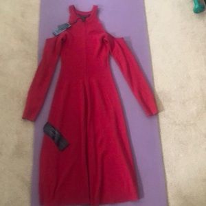 Maxazria Ines sweater ribbed dress